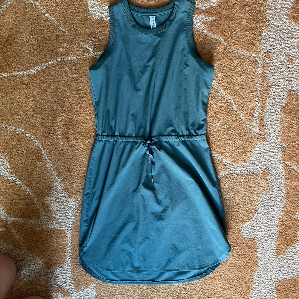 Kyodan Olive Athletic Halter Sheath Mini Dress